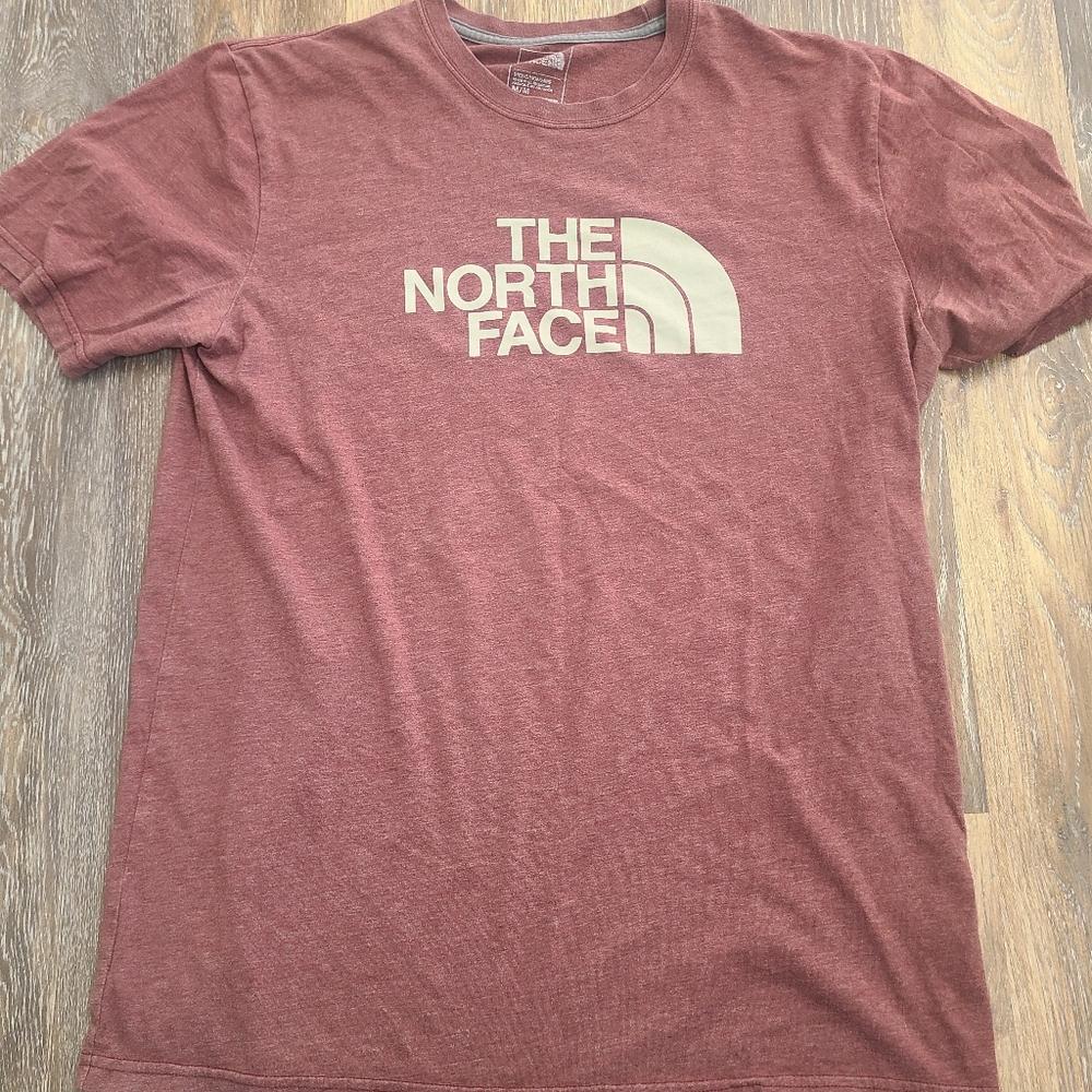 The North Face Logo Red Heathered T-shirt Mens Size Medium
